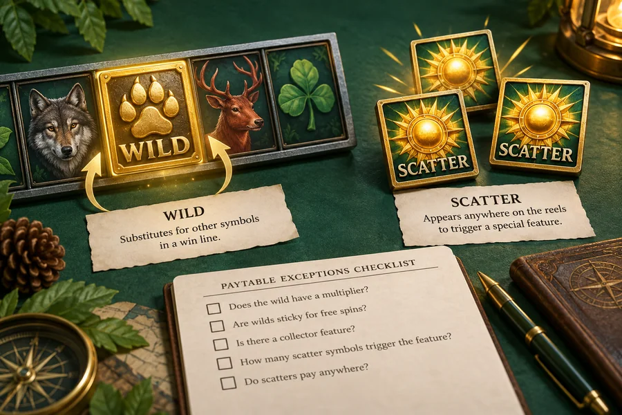 ภาพประกอบ: Wild กับ Scatter คืออะไร? ดูหน้าที่และข้อยกเว้นในสล็อต